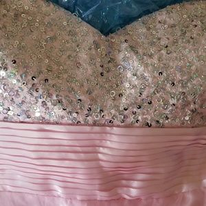 Silver/pink  Chiffon dress for elegant/prom night